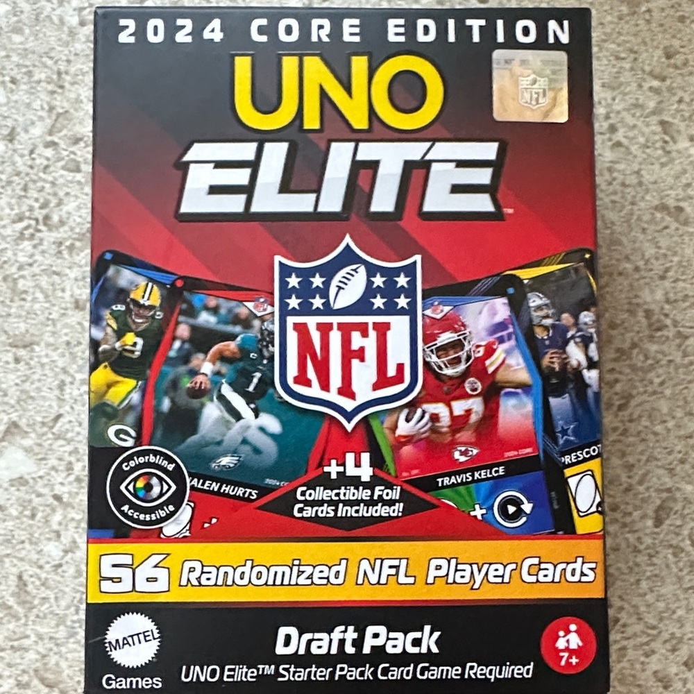 Mattel UNO Elite NFL Core Edition Card Game